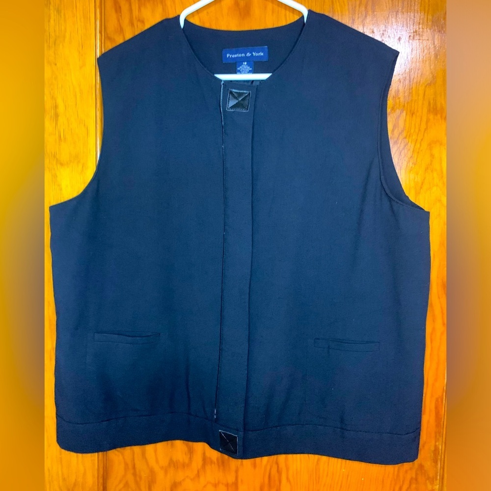 Preston&York Vintage Women’s Vest Size 18 Pockets Black
